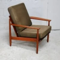 Antique Scandinavian Style Lounge Chair
